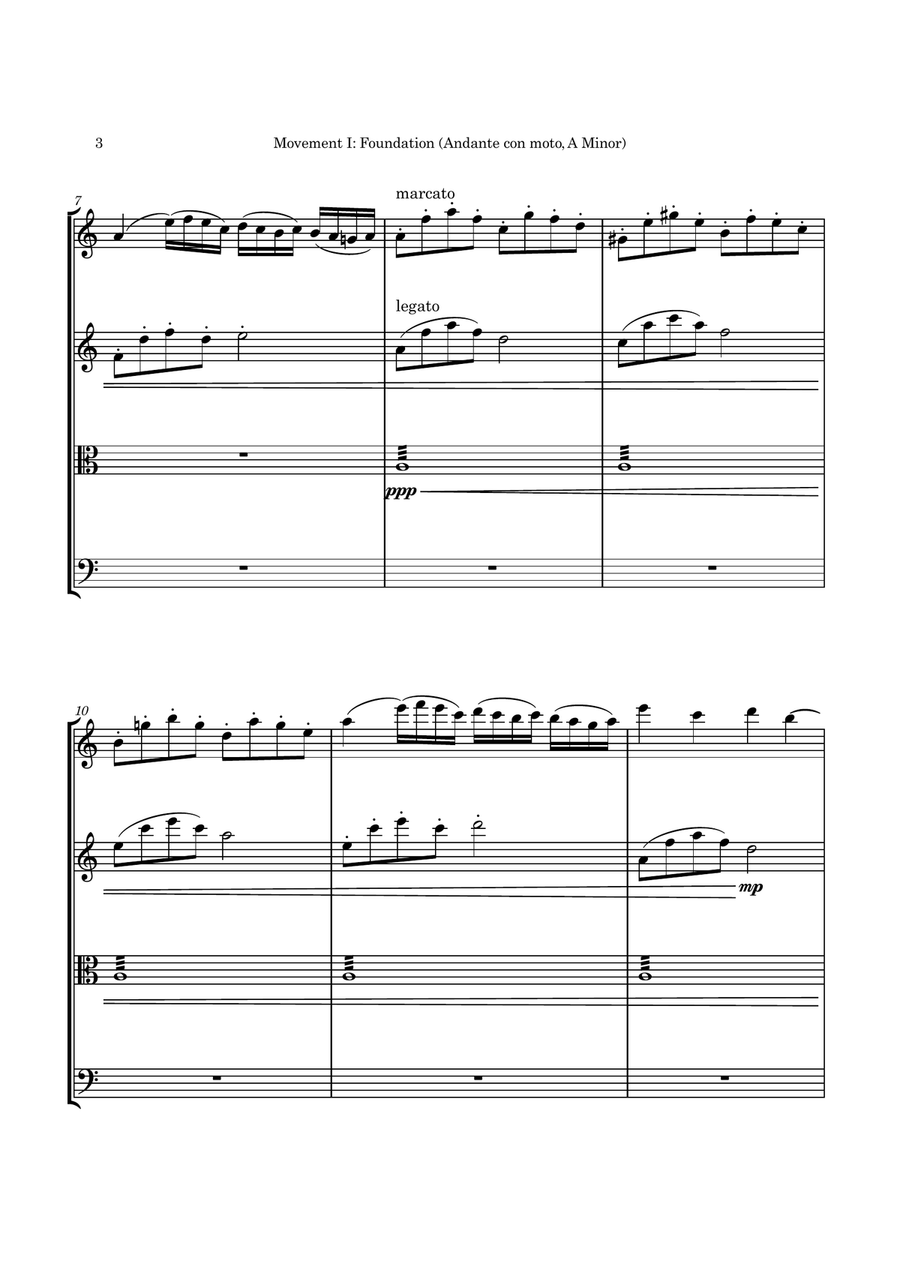 Op 7 No 4 Quartz String Quartet String Quartet scores gallery preview page 3