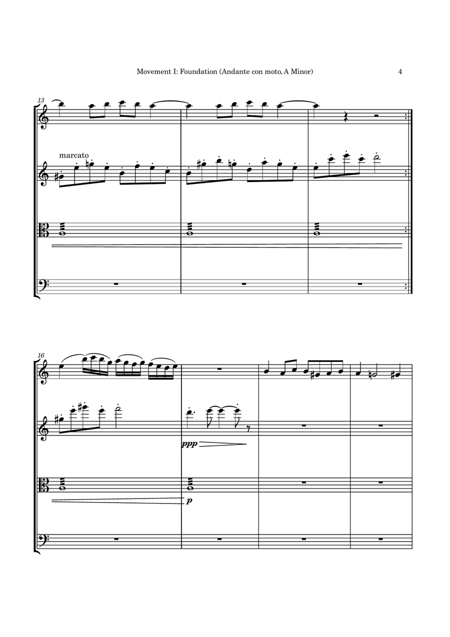 Op 7 No 4 Quartz String Quartet String Quartet scores gallery preview page 4