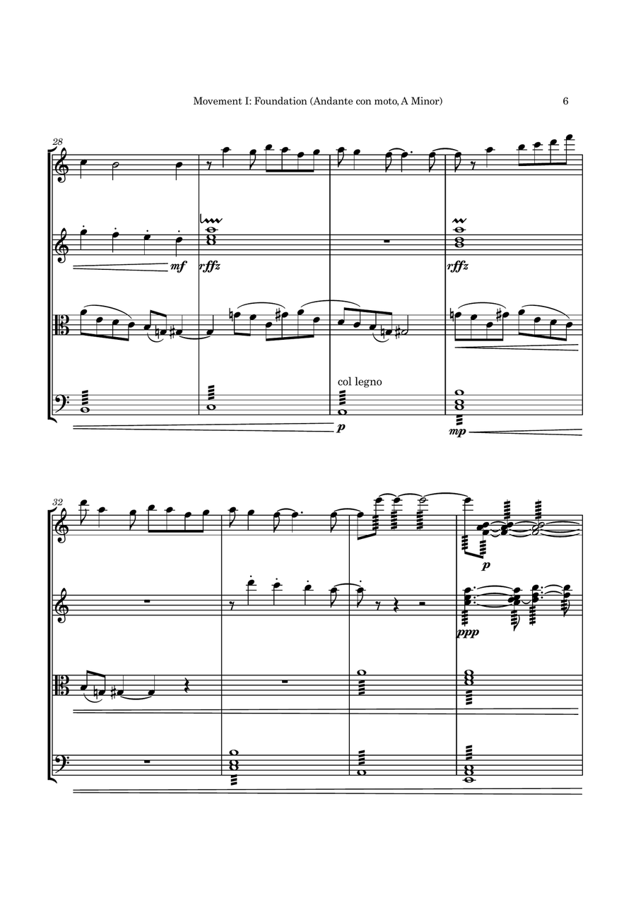 Op 7 No 4 Quartz String Quartet String Quartet scores gallery preview page 6