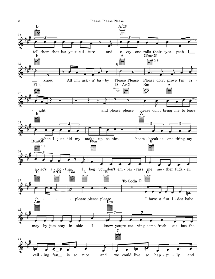 Please Please Please Please Please Please Piano scores gallery preview page 2