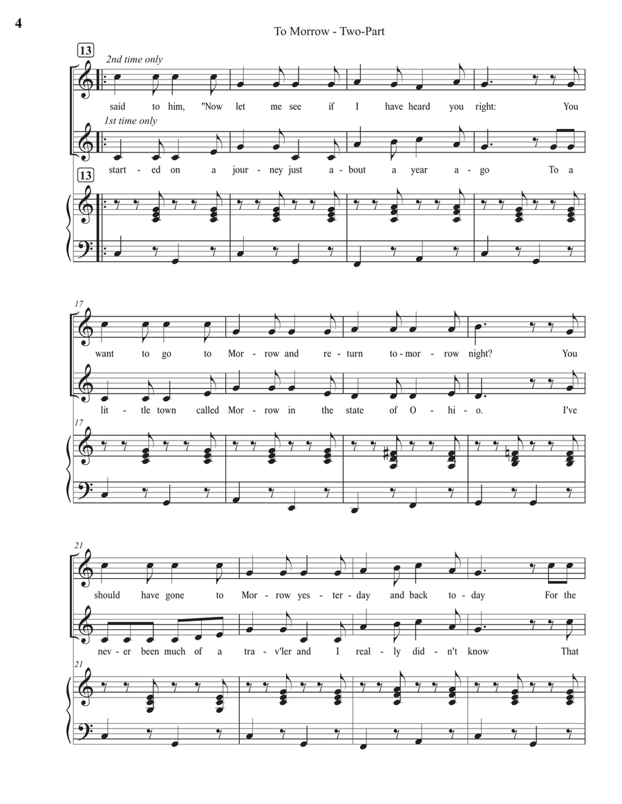 To Morrow (Two-Part) To Morrow (Two-Part) 2-Part scores gallery preview page 4