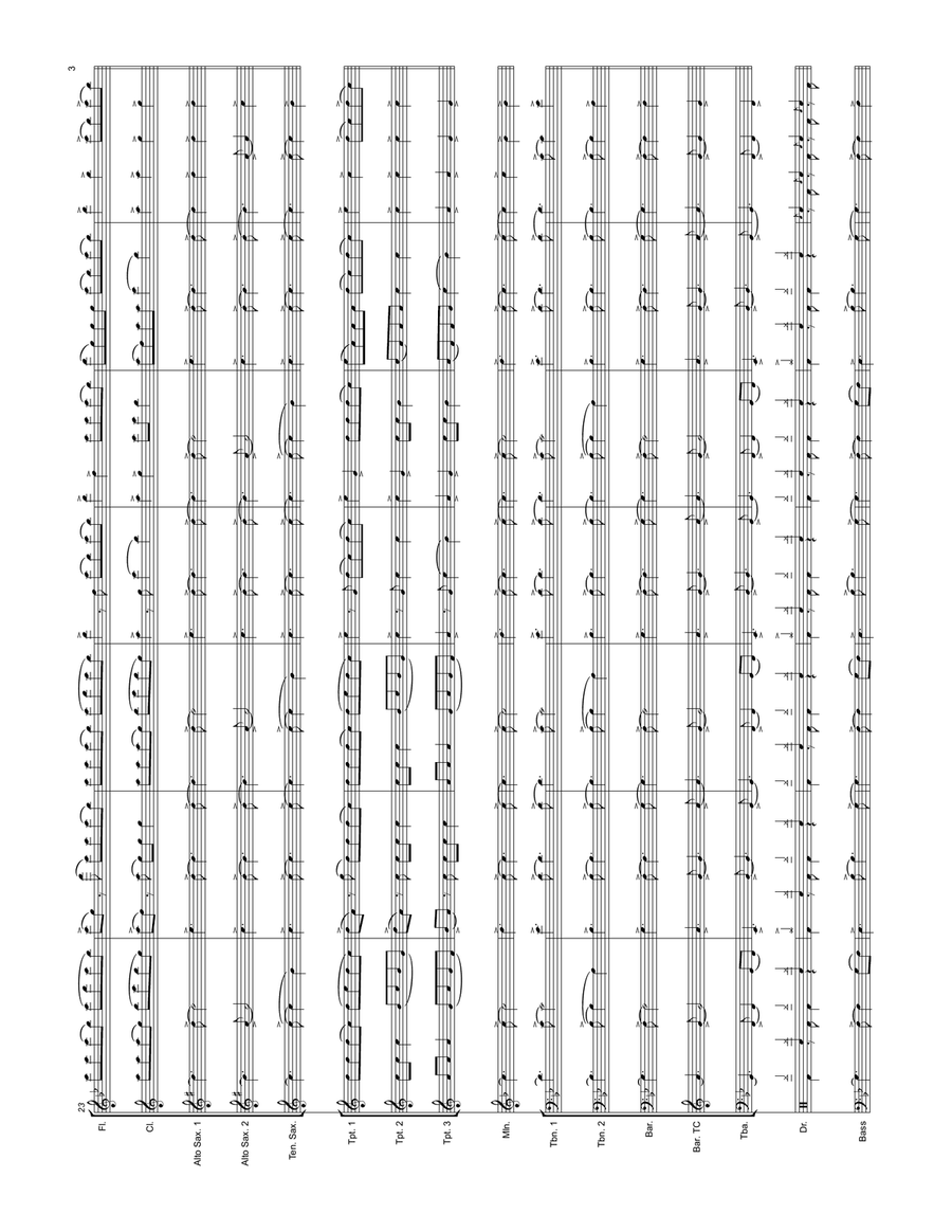 I Had Some Help I Had Some Help Marching Band scores gallery preview page 3