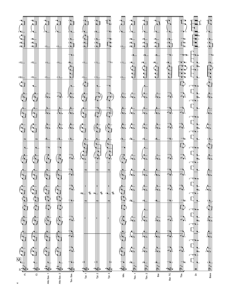 I Had Some Help I Had Some Help Marching Band scores gallery preview page 4