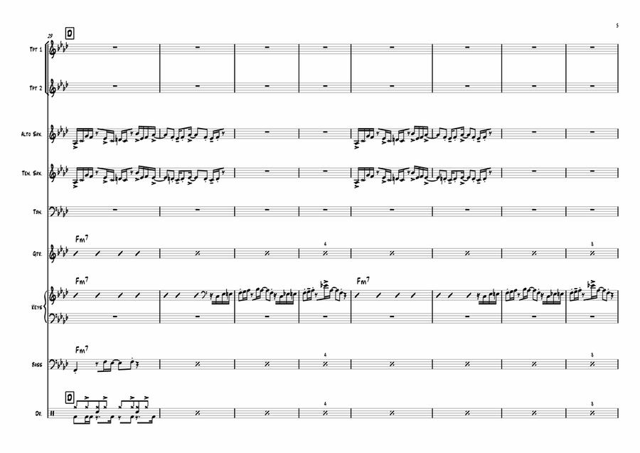 Pick Up The Pieces Jazz Ensemble scores gallery preview page 5