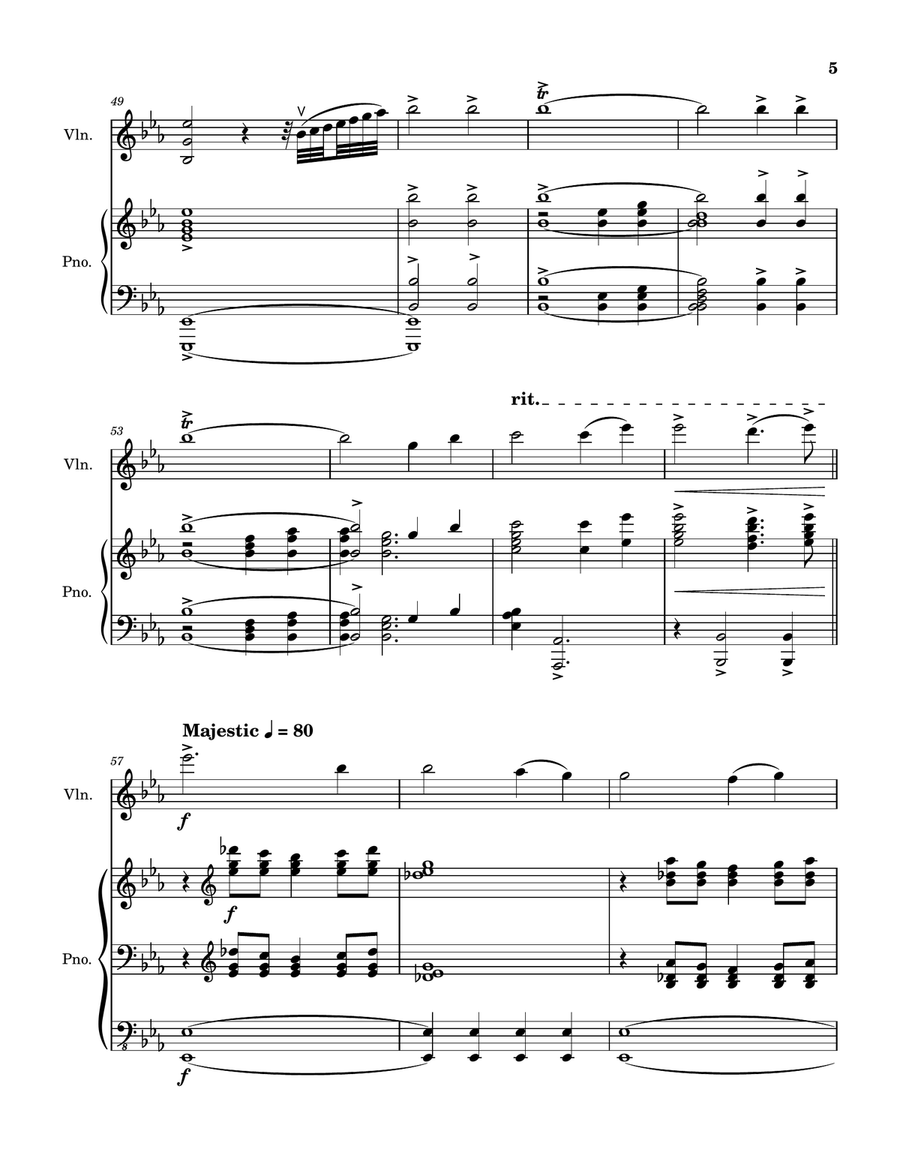 How Great Thou Art / It Is Well With My Soul Violin Solo scores gallery preview page 5