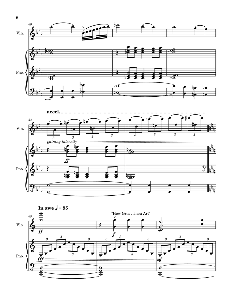 How Great Thou Art / It Is Well With My Soul Violin Solo scores gallery preview page 6