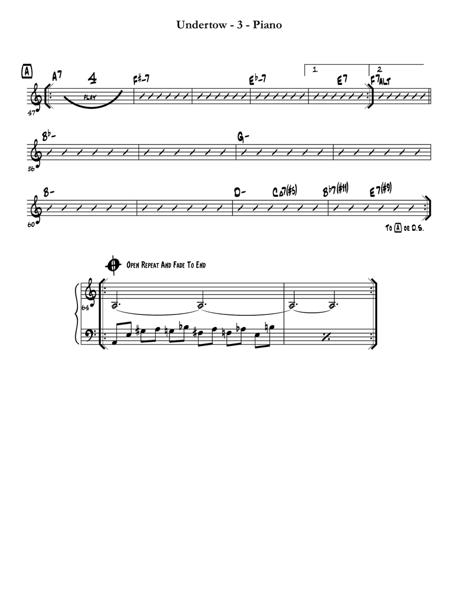 Undertow Undertow Jazz Ensemble scores gallery preview page 3