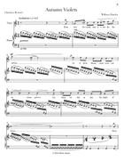 Autumn Violets Piano, Vocal scores gallery preview page 3