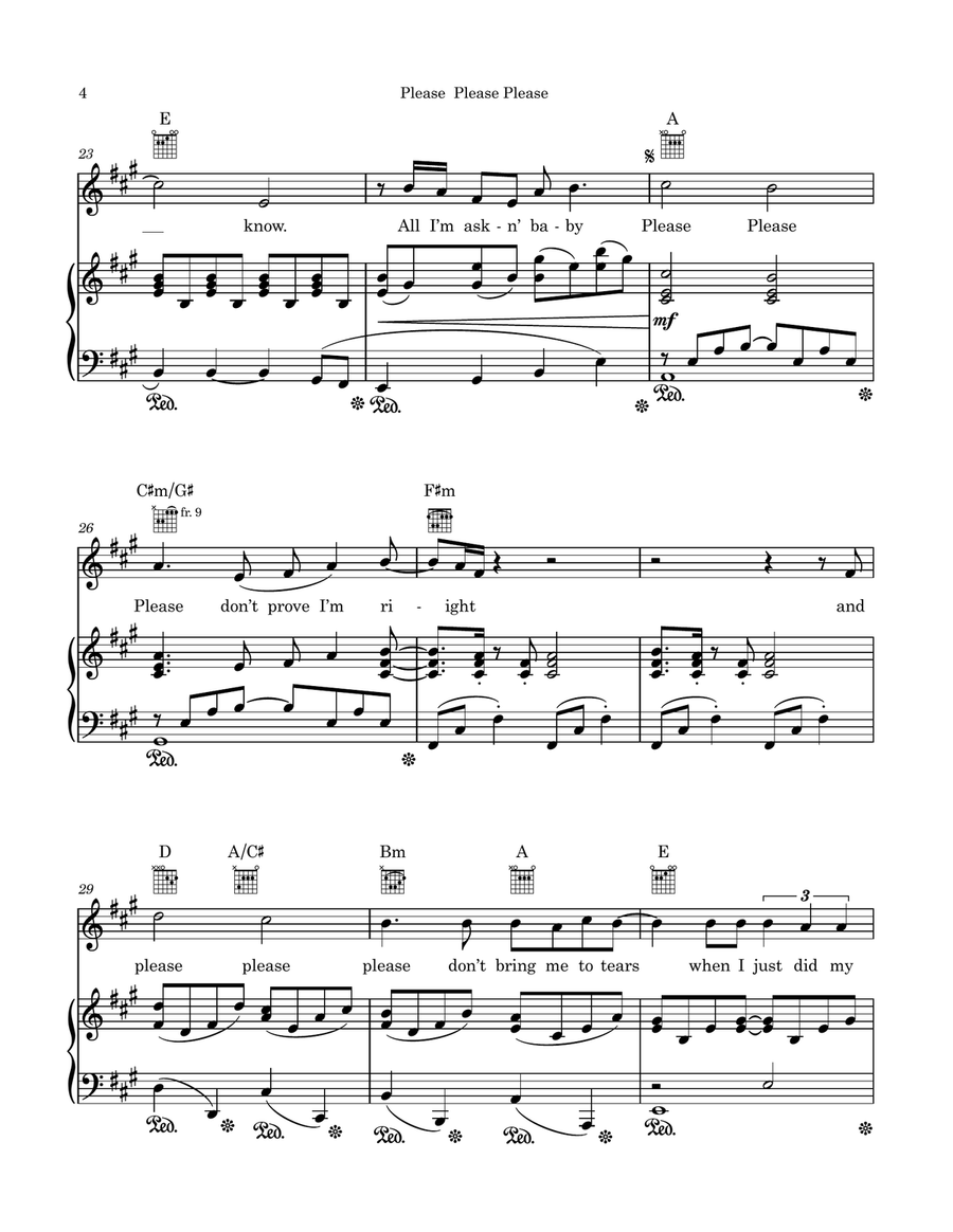 Please Please Please Please Please Please Piano, Vocal scores gallery preview page 4