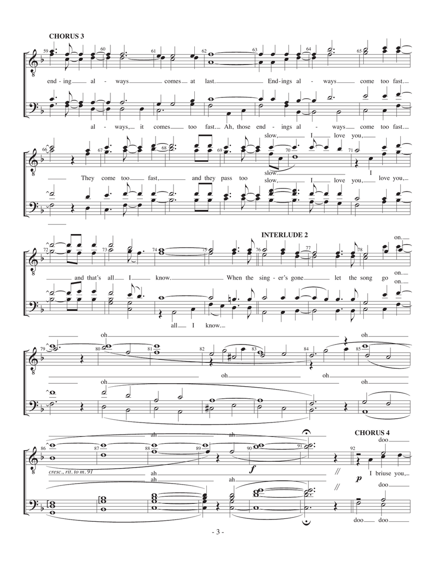 All I Know All I Know 4-Part scores gallery preview page 3