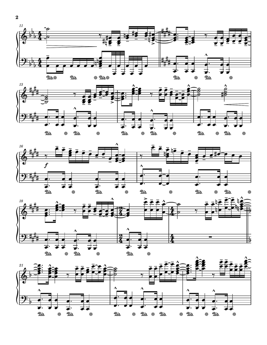 Hawaii Five-O Theme Hawaii Five-O Theme Piano Solo scores gallery preview page 2