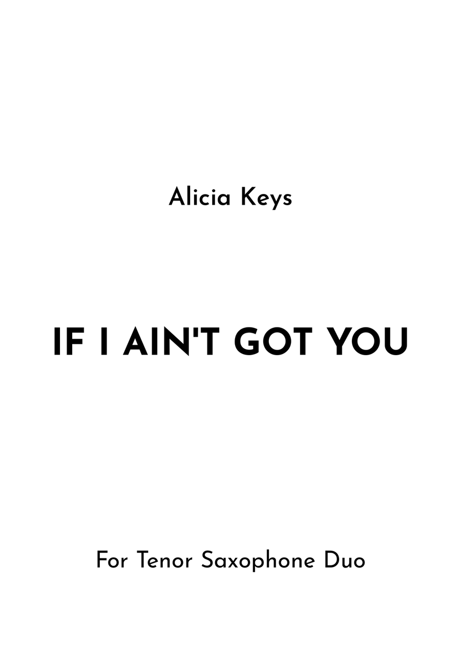 If I Ain't Got You If I Ain't Got You Woodwind Duet scores gallery preview page 1