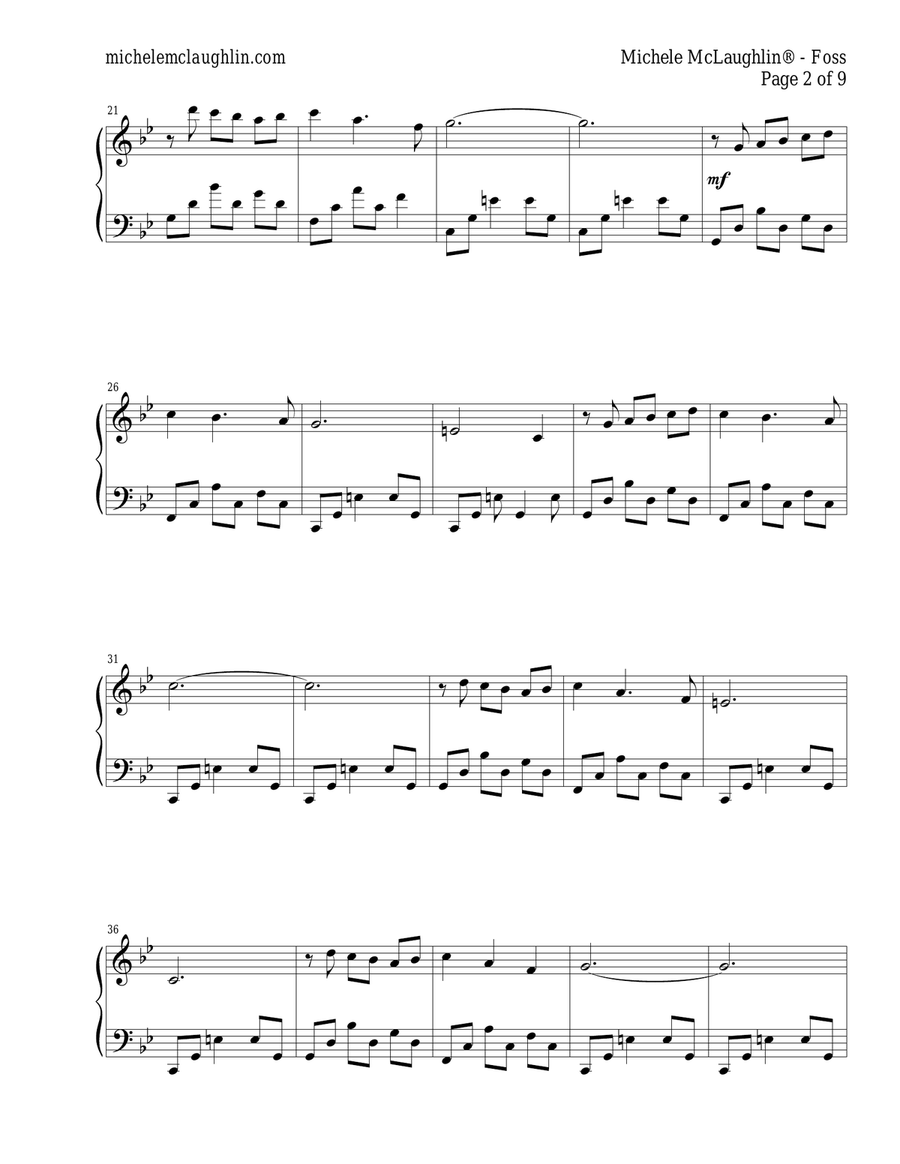 Foss Piano Solo scores gallery preview page 2