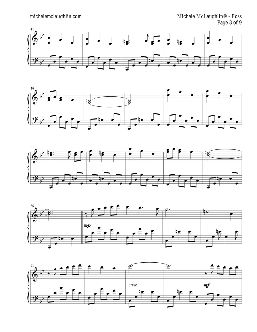 Foss Piano Solo scores gallery preview page 3