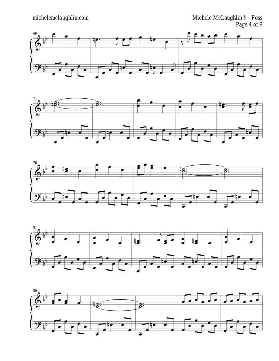 Foss Piano Solo scores gallery preview page 4