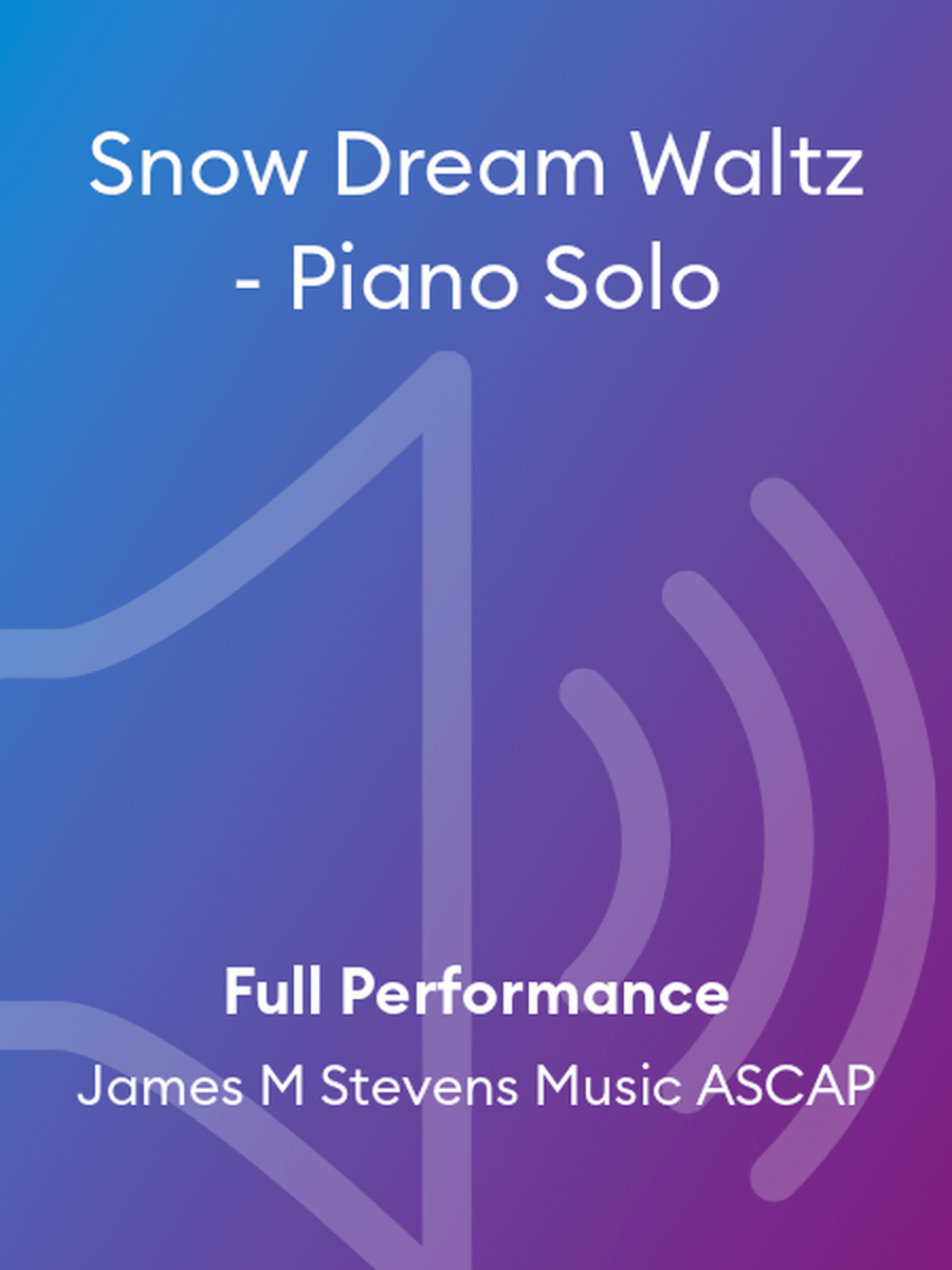 Snow Dream Waltz - Piano Solo Piano Solo scores gallery preview page 1