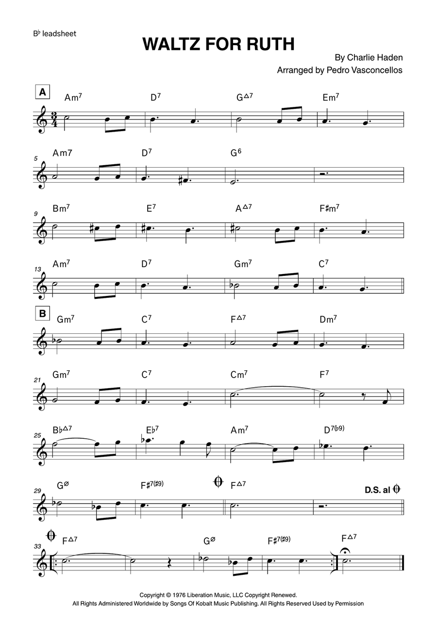 Waltz For Ruth Waltz For Ruth Piano scores gallery preview page 1