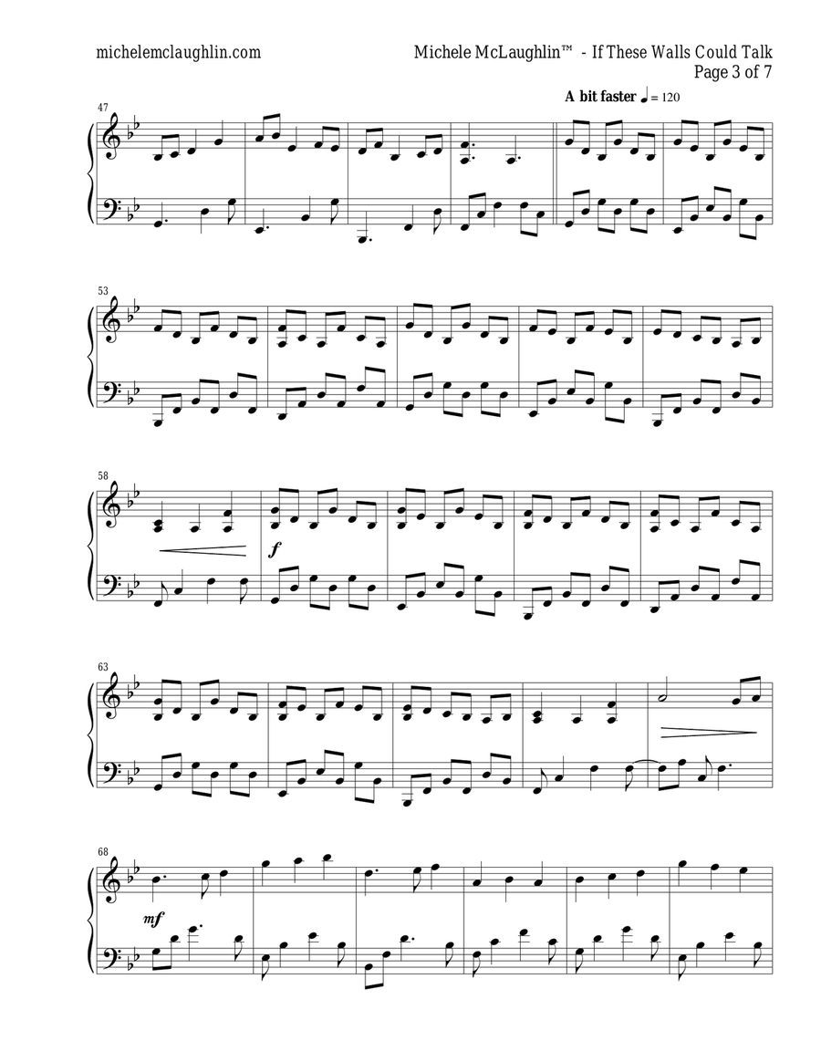 If These Walls Could Talk Piano Solo scores gallery preview page 3