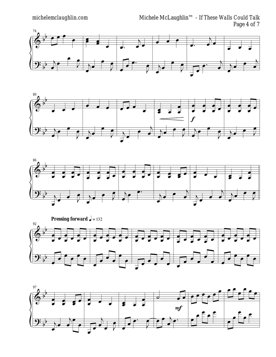 If These Walls Could Talk Piano Solo scores gallery preview page 4