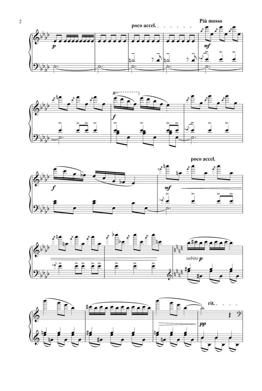 Peter and the Wolf Op.67 -The Duck, the Bird and the Cat - Sergey Prokofiev Piano Solo scores gallery preview page 2
