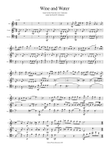 Wine and Water (Old Noah he had an Ostrich Farm) for wind trio (flute, clarinet, bassoon)