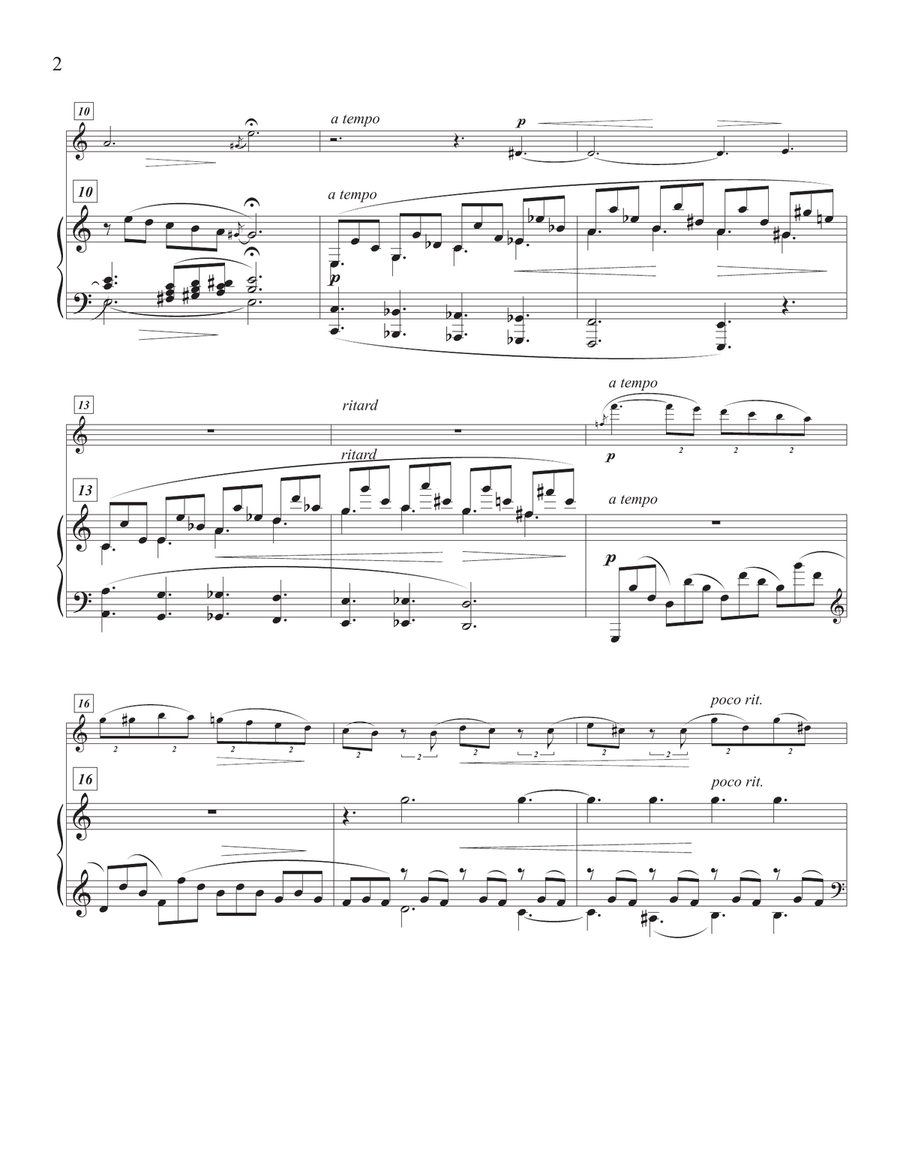 Fantasie Opus 17, III. by Robert Schumann, arranged for violin and piano Chamber Music scores gallery preview page 3