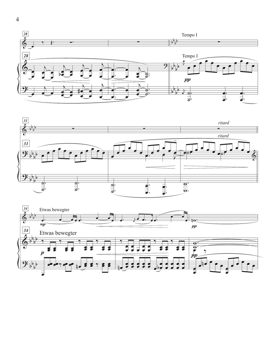 Fantasie Opus 17, III. by Robert Schumann, arranged for violin and piano Chamber Music scores gallery preview page 5