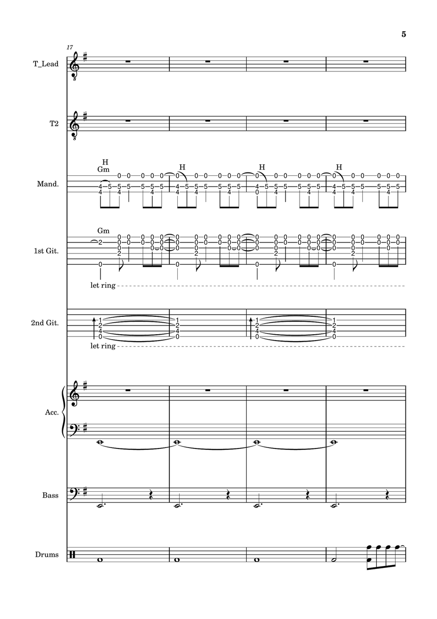 Boat on the River in Key of Em TB scores gallery preview page 5