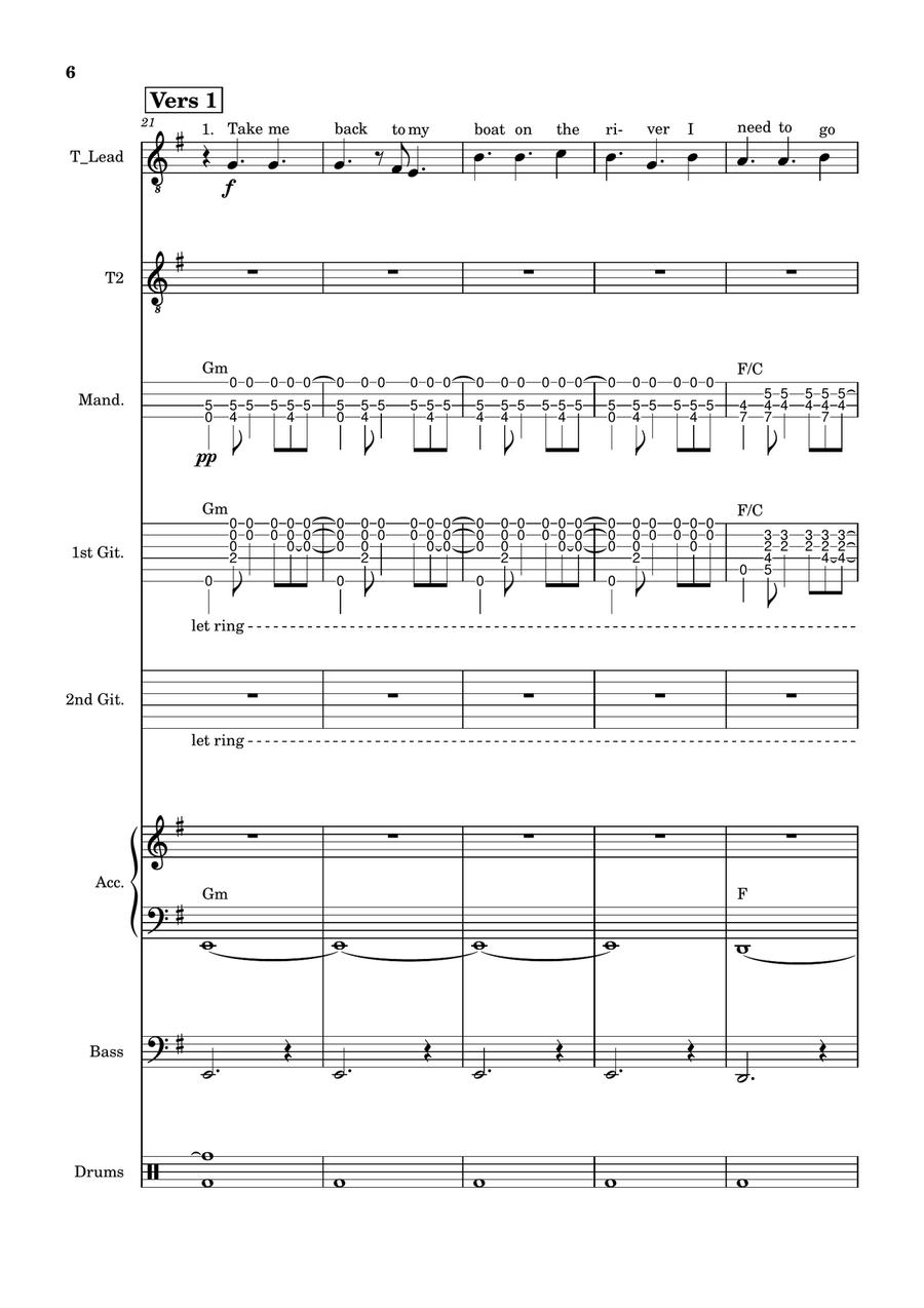Boat on the River in Key of Em TB scores gallery preview page 6