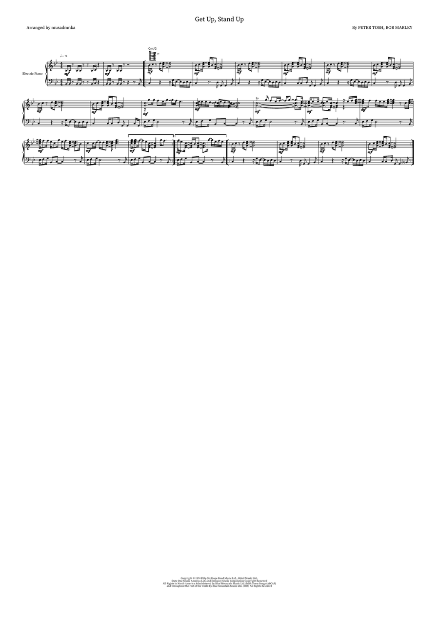 Get Up, Stand Up Small Ensemble scores gallery preview page 4