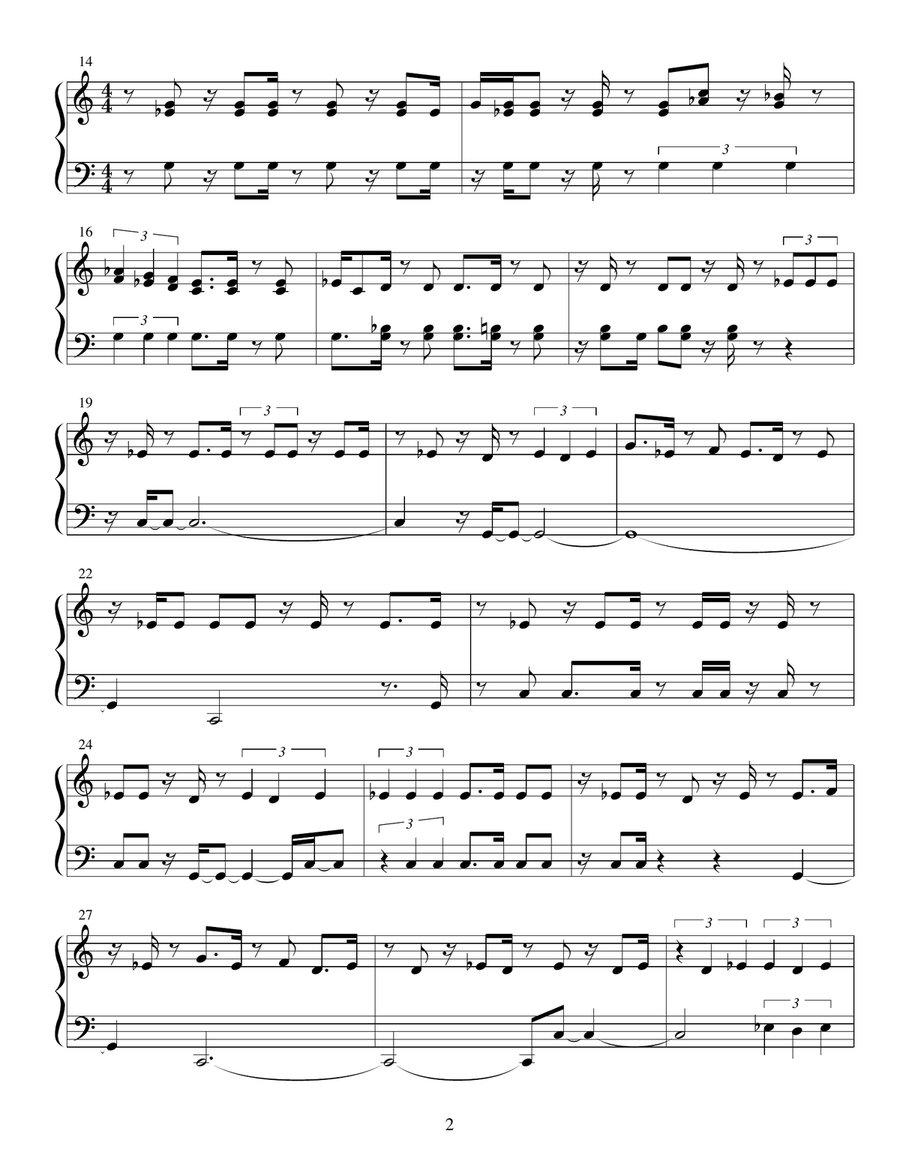 Knight Chess Moves Knight Chess Moves Piano Solo scores gallery preview page 2