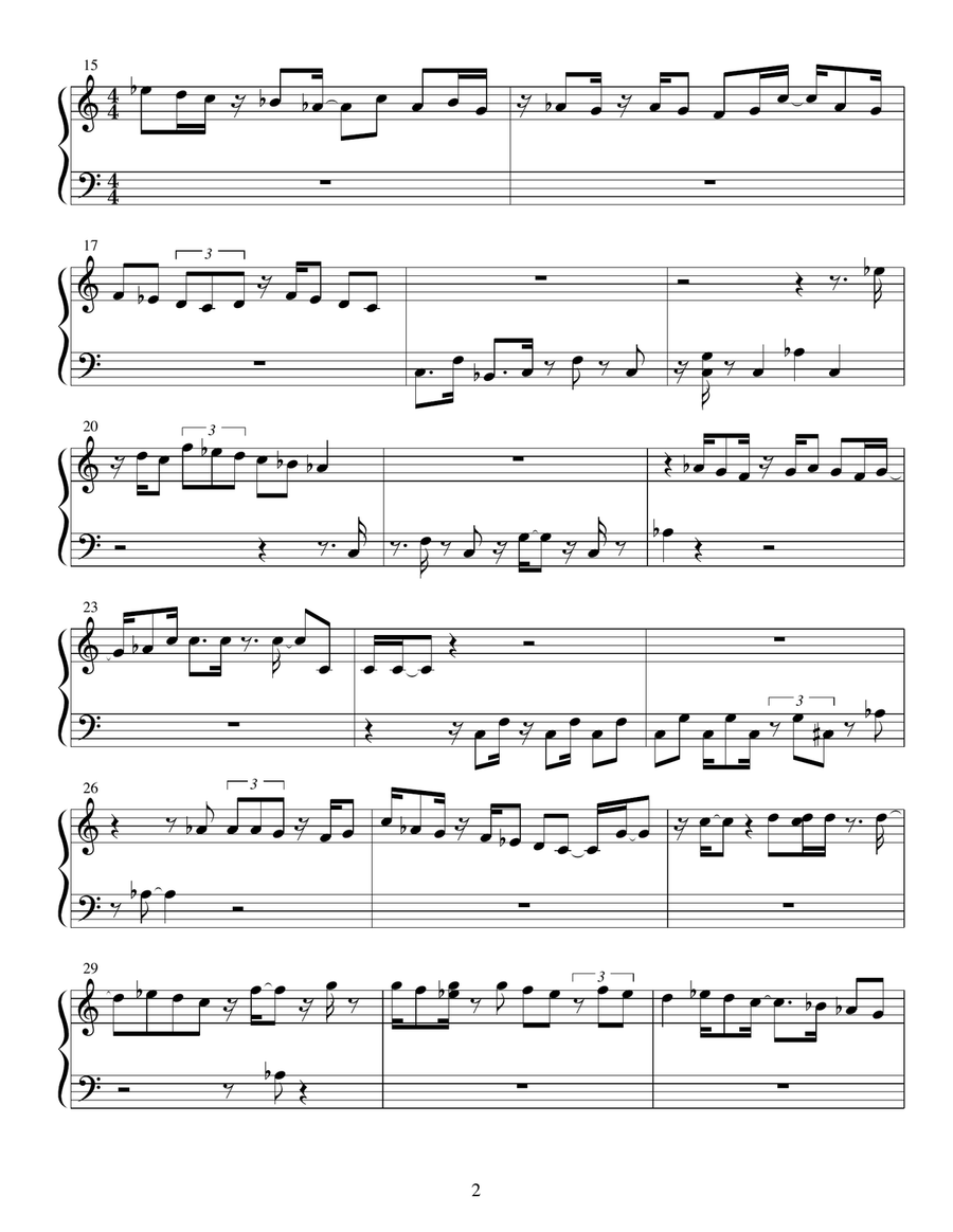 Greetings From Planet TOI Piano Solo scores gallery preview page 2