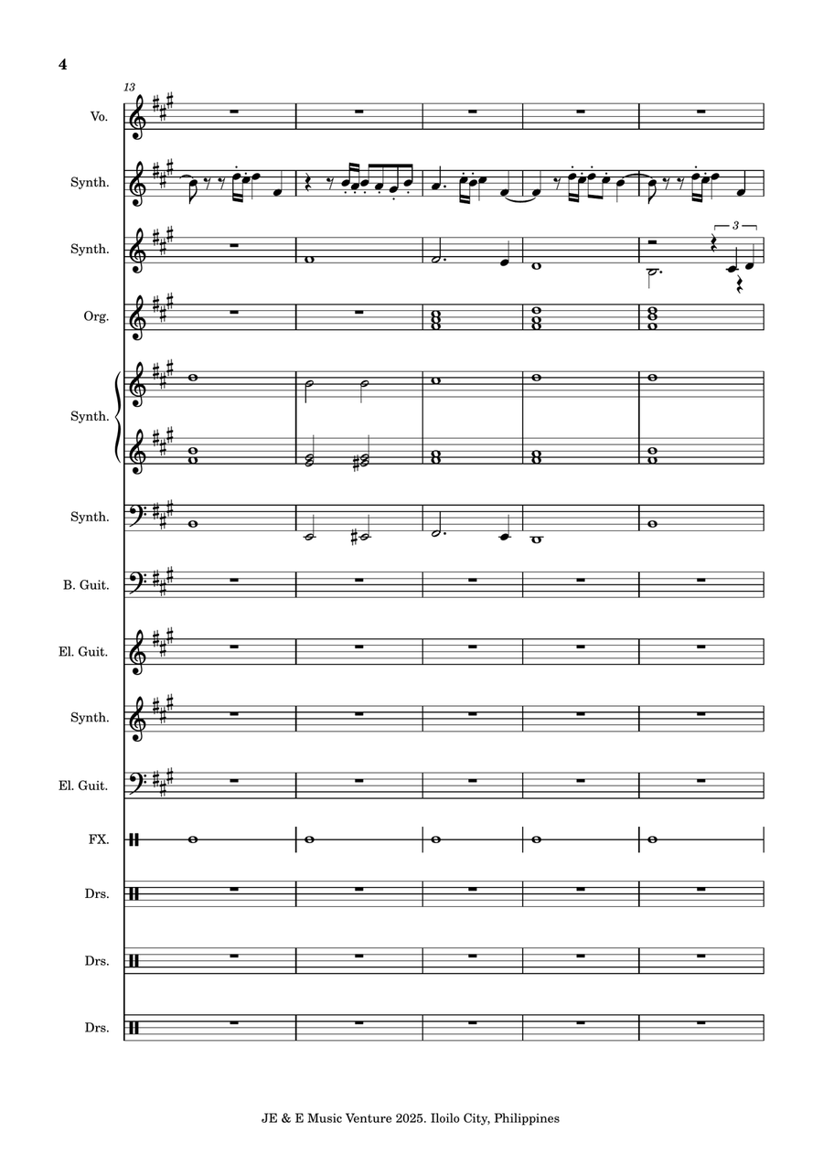 Final Countdown - Score Only A Cappella scores gallery preview page 4