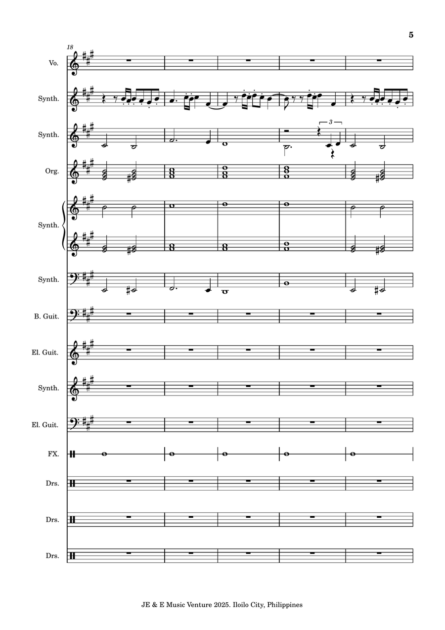 Final Countdown - Score Only A Cappella scores gallery preview page 5