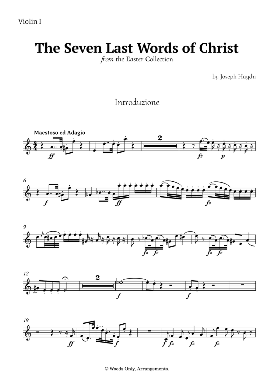 The Seven Last Words of Christ by Haydn for String Orchestra Chamber Music scores gallery preview page 5