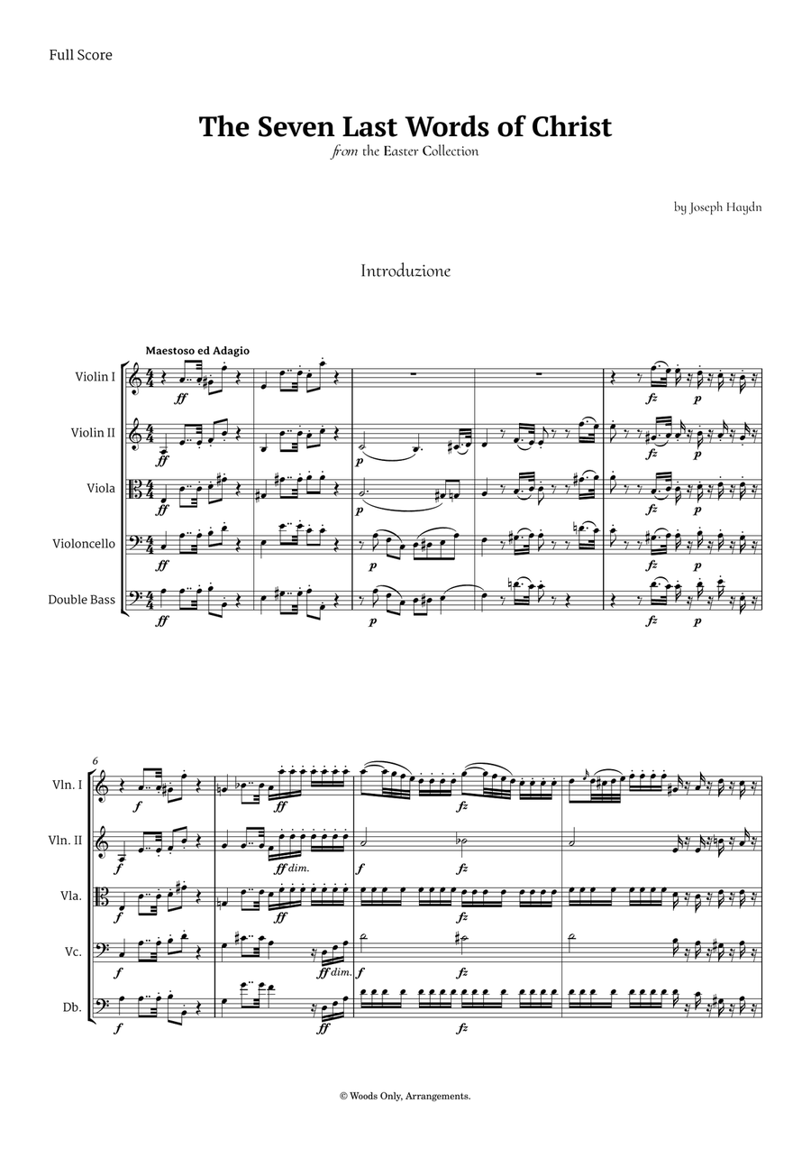 5 Easter Songs for String Orchestra plus one Bonus Chamber Music scores gallery preview page 2