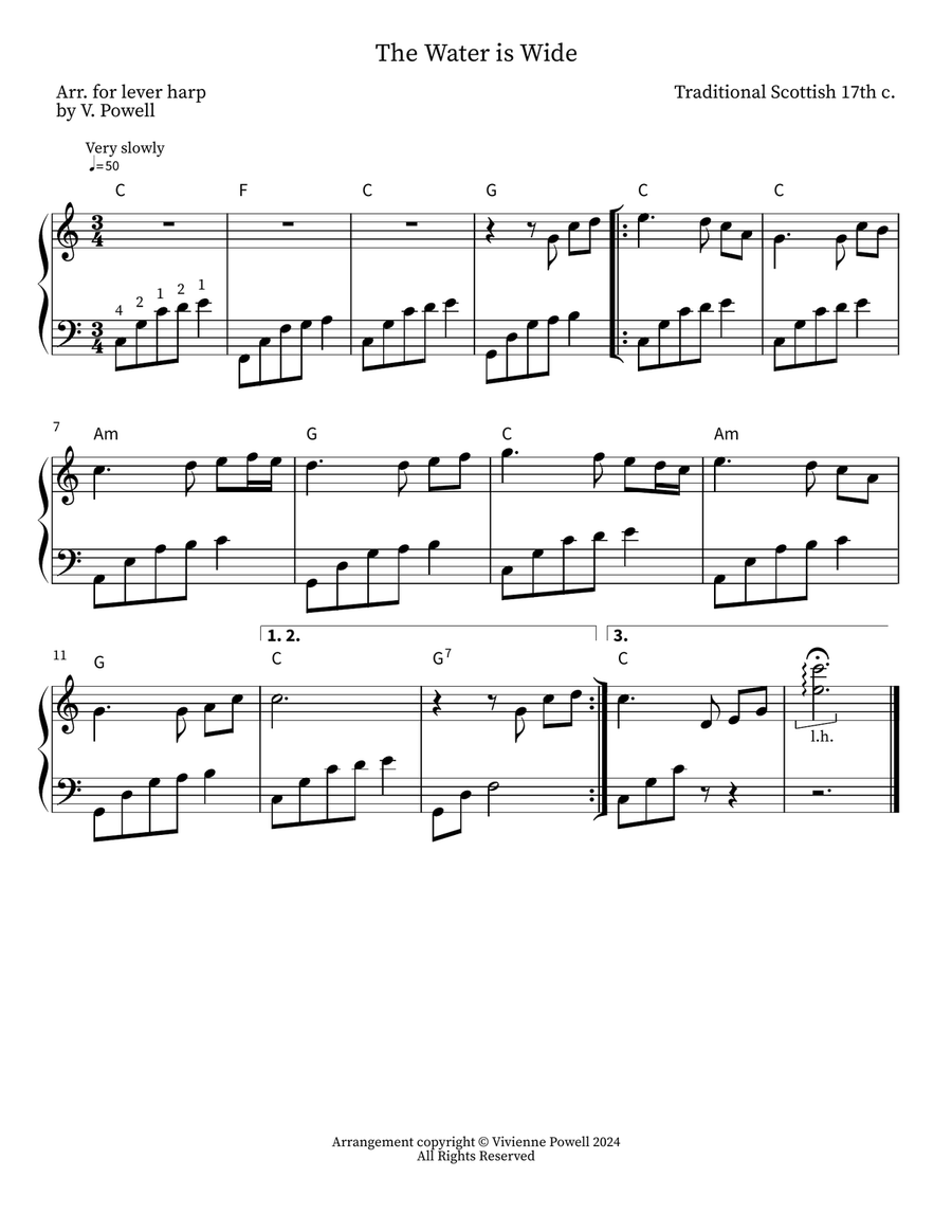 Tranquil Harp Hymns Celtic Harp scores gallery preview page 4