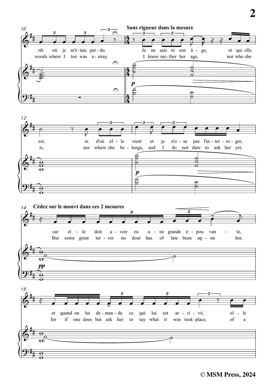 Debussy-Voici ce quiil e crita,in b minor Piano, Vocal scores gallery preview page 3