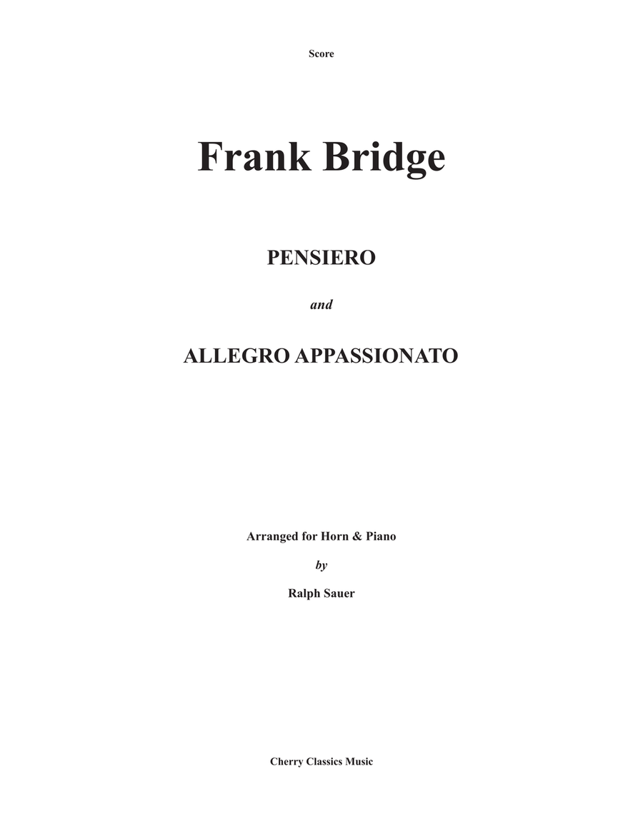 Pensiero and Allegro Appassianato for Horn and Piano Piano scores gallery preview page 5