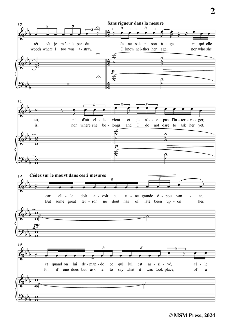 Debussy-Voici ce quiil e crita,in c minor Piano, Vocal scores gallery preview page 3