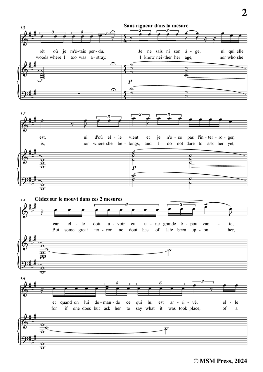 Debussy-Voici ce quiil e crita,in f sharp minor Piano, Vocal scores gallery preview page 3
