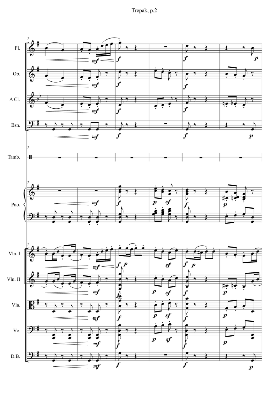 Nutcracker - Trepak (Russian Dance) Chamber Music scores gallery preview page 4
