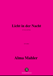 Alma Mahler-Licht in der Nacht,in b minor