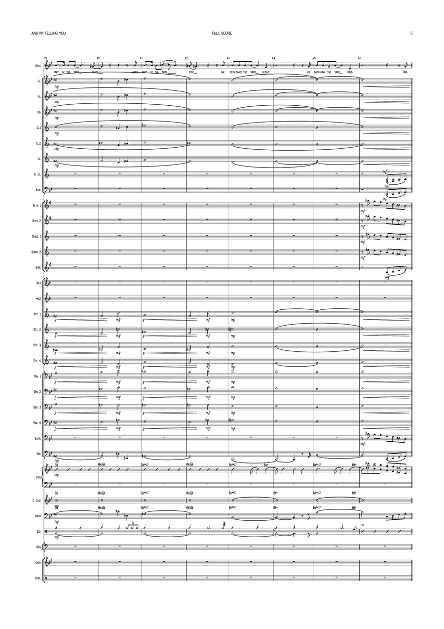 And I Am Telling You I'm Not Going Concert Band scores gallery preview page 5