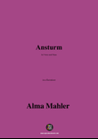 Alma Mahler-Ansturm,in a flat minor