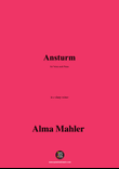 Alma Mahler-Ansturm,in c sharp minor
