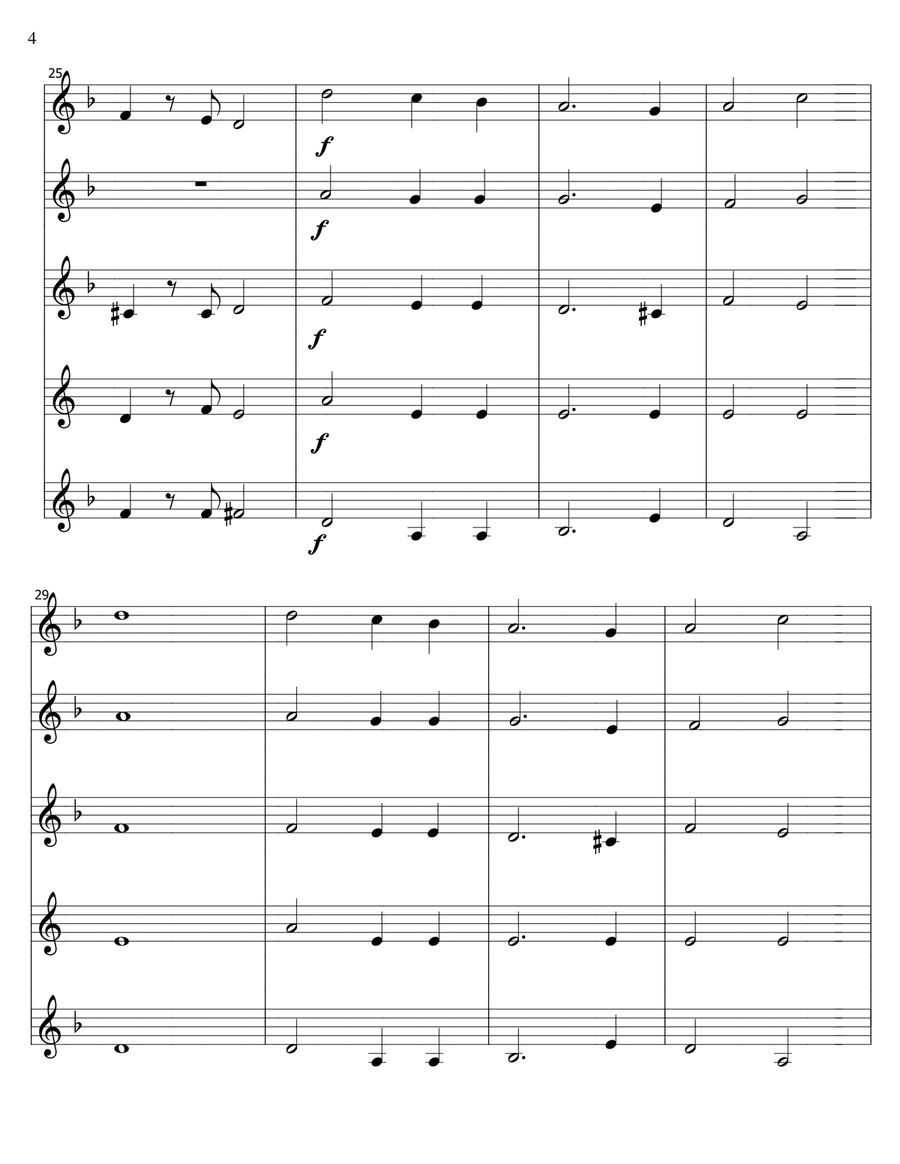 Total Eclipse - clarinet quintet Clarinet Quintet scores gallery preview page 4