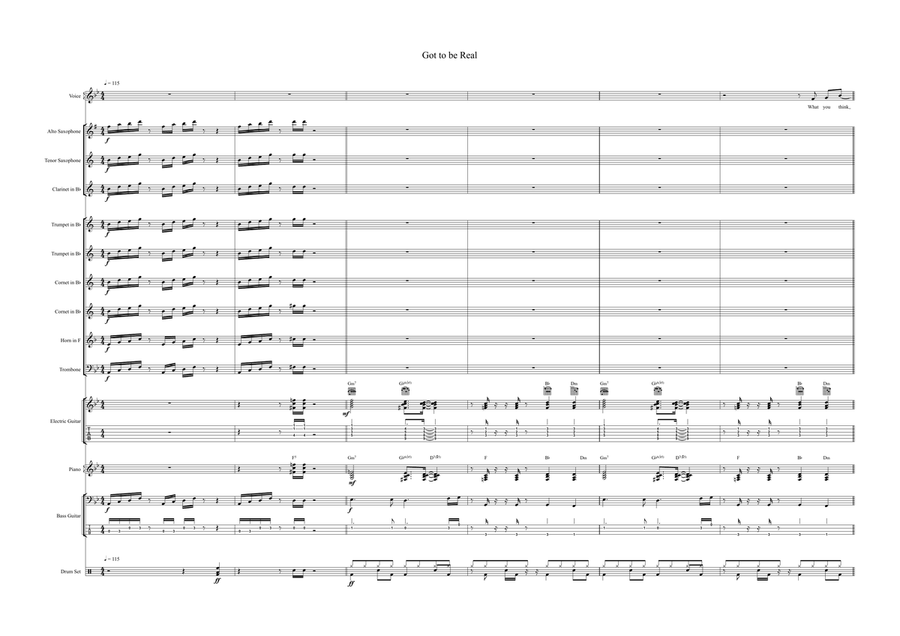 Got To Be Real Got To Be Real Jazz Ensemble scores gallery preview page 2
