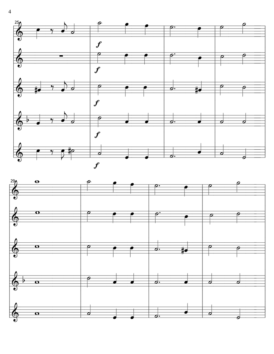 Total Eclipse - saxophone quintet Saxophone Quintet scores gallery preview page 4