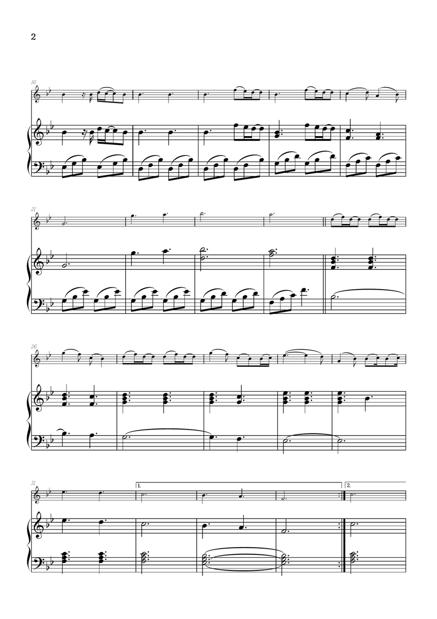 A Thousand Years Violin Solo scores gallery preview page 2